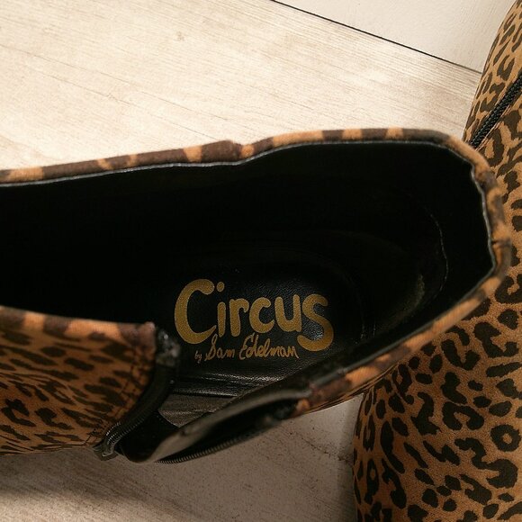 Circus by Sam Edelman Kirby Ankle Microsuede Leopard Bootie Size 10 M EUR 40 - Picture 6 of 8